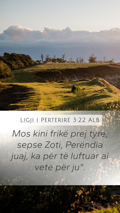 Ligji i Përtërirë 3:22 ALB Bible Verse Image