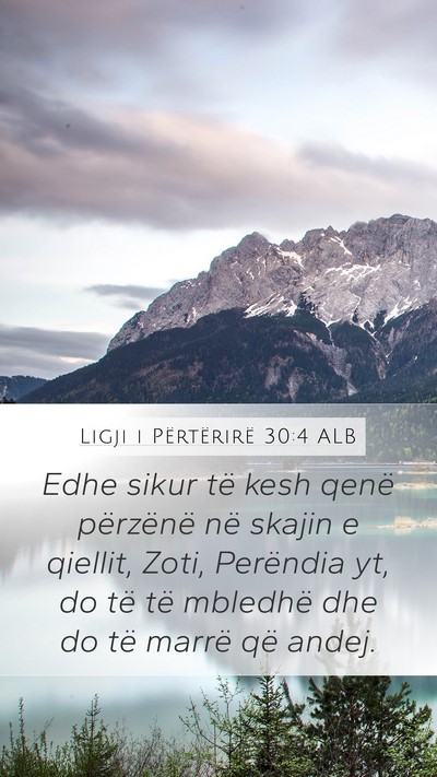 Ligji i Përtërirë 30:4 ALB Bible Verse Image