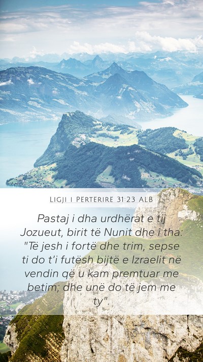 Ligji i Përtërirë 31:23 ALB Bible Verse Image