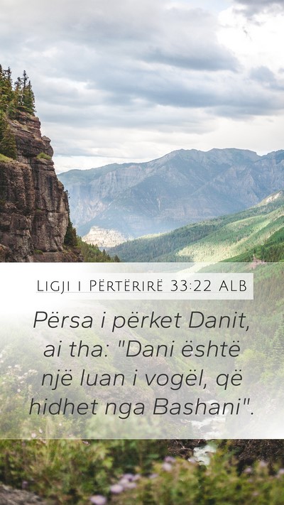 Ligji i Përtërirë 33:22 ALB Bible Verse Image