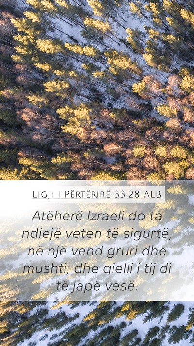 Ligji i Përtërirë 33:28 ALB Bible Verse Image