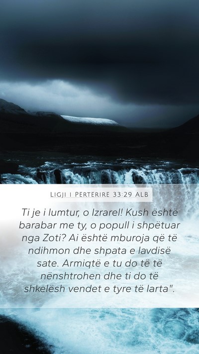 Ligji i Përtërirë 33:29 ALB Bible Verse Image