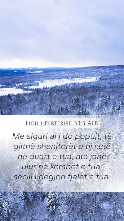 Ligji i Përtërirë 33:3 ALB Bible Verse Image