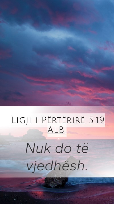 Ligji i Përtërirë 5:19 ALB Bible Verse Image