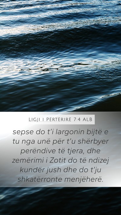 Ligji i Përtërirë 7:4 ALB Bible Verse Image