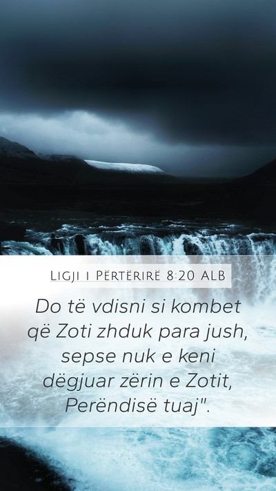 Ligji i Përtërirë 8:20 ALB Bible Verse Image