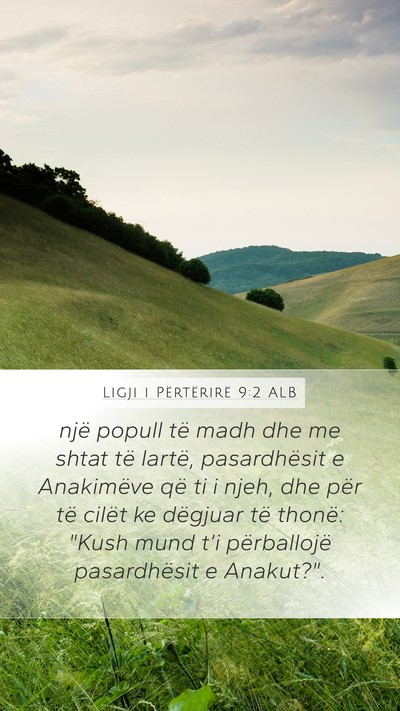 Ligji i Përtërirë 9:2 ALB Bible Verse Image
