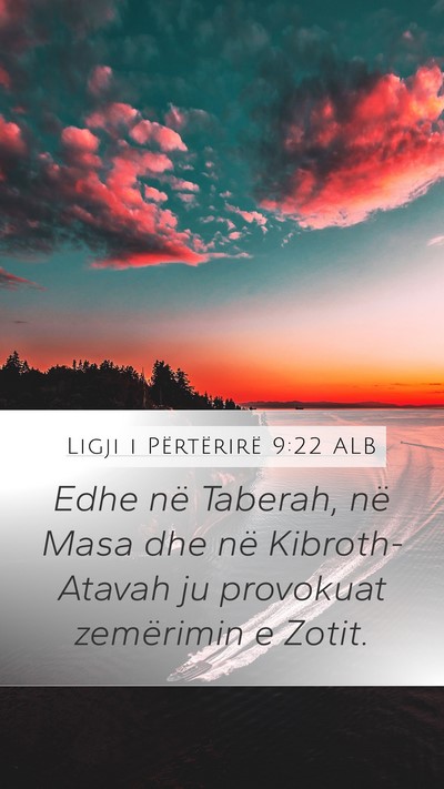 Ligji i Përtërirë 9:22 ALB Bible Verse Image