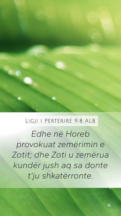 Ligji i Përtërirë 9:8 ALB Bible Verse Image