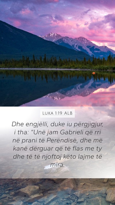Luka 1:19 ALB Bible Verse Image