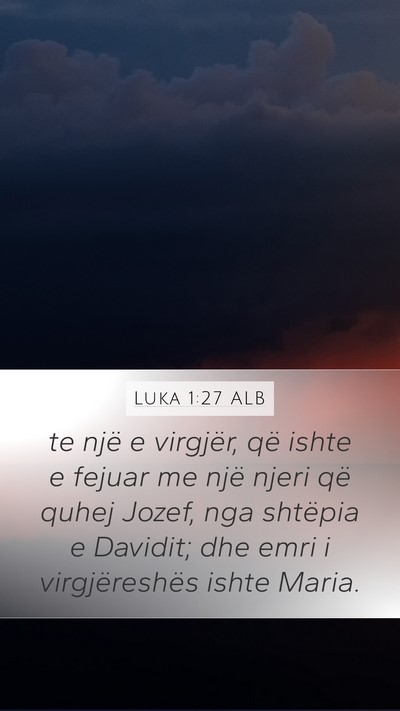 Luka 1:27 ALB Bible Verse Image