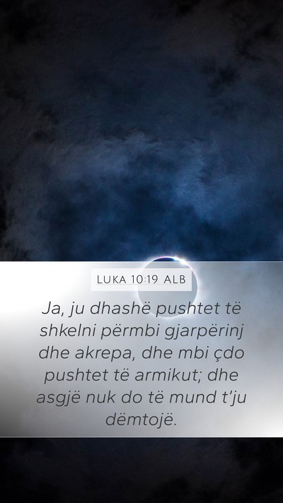 Luka 10:19 ALB Bible Verse Image
