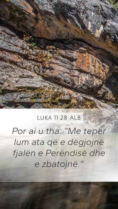 Luka 11:28 ALB Bible Verse Image