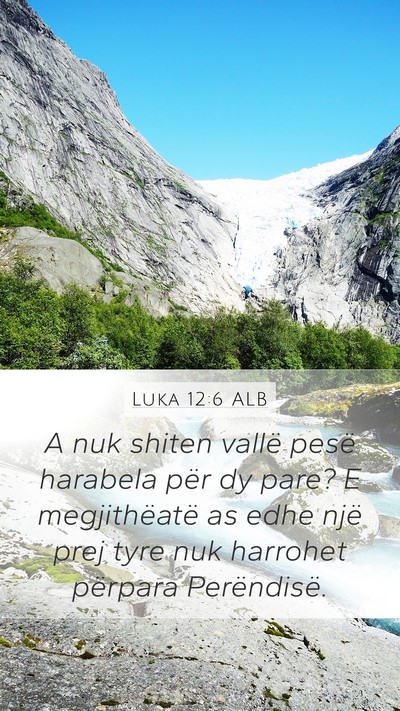 Luka 12:6 ALB Bible Verse Image