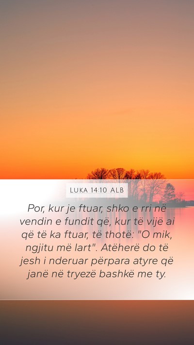 Luka 14:10 ALB Bible Verse Image