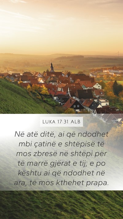 Luka 17:31 ALB Bible Verse Image
