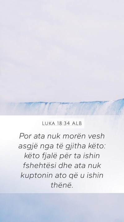 Luka 18:34 ALB Bible Verse Image