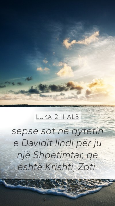 Luka 2:11 ALB Bible Verse Image