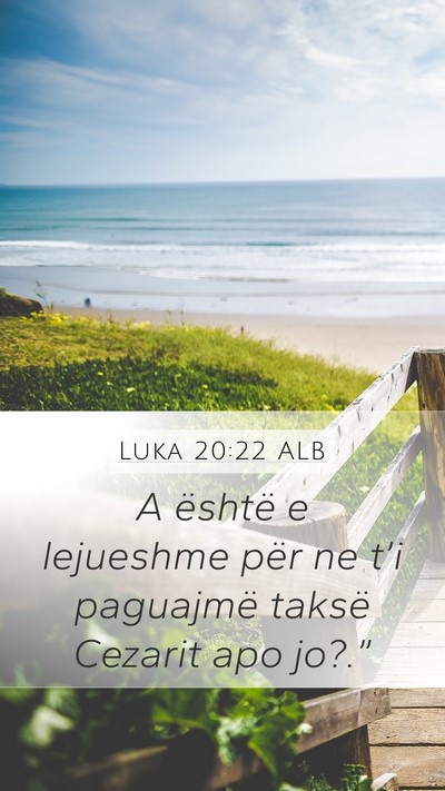 Luka 20:22 ALB Bible Verse Image
