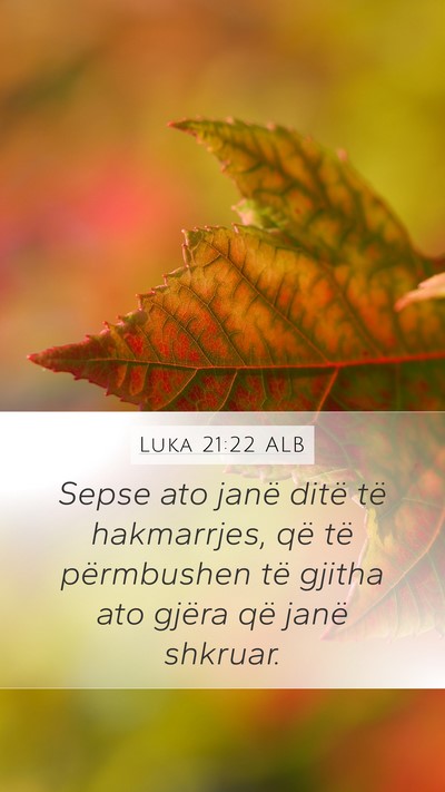 Luka 21:22 ALB Bible Verse Image