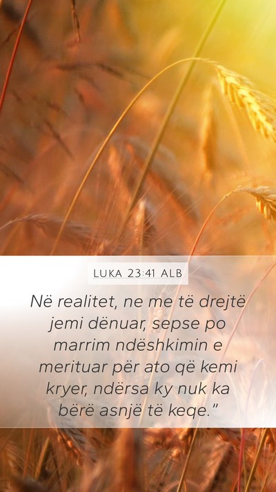 Luka 23:41 ALB Bible Verse Image