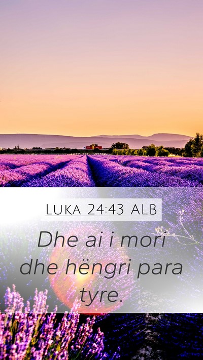 Luka 24:43 ALB Bible Verse Image