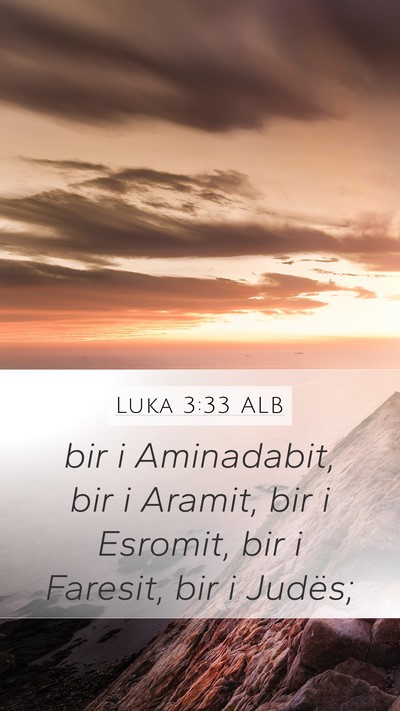 Luka 3:33 ALB Bible Verse Image