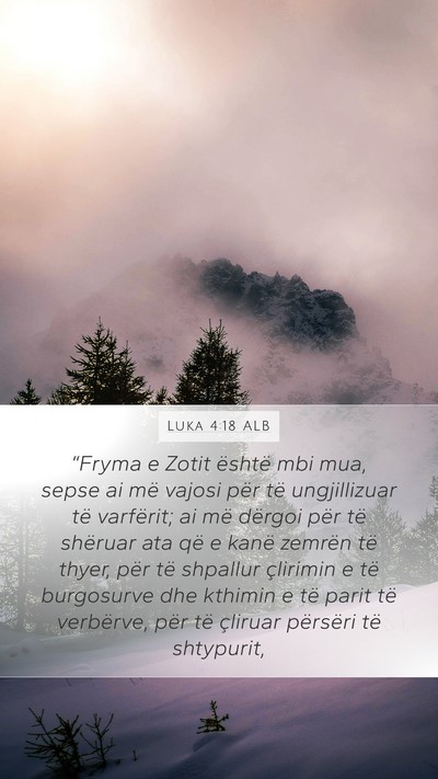 Luka 4:18 ALB Bible Verse Image