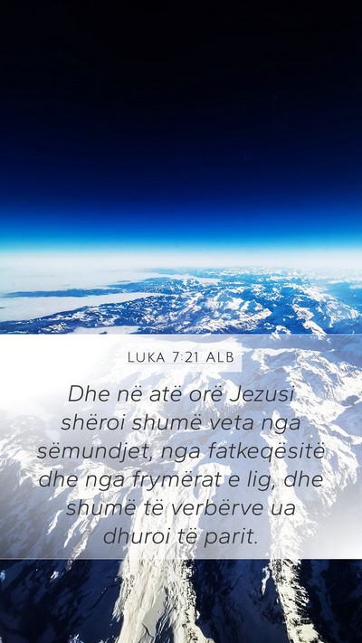 Luka 7:21 ALB Bible Verse Image