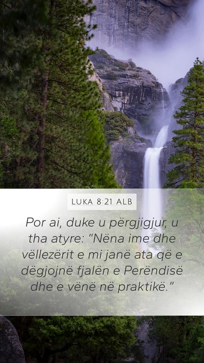 Luka 8:21 ALB Bible Verse Image