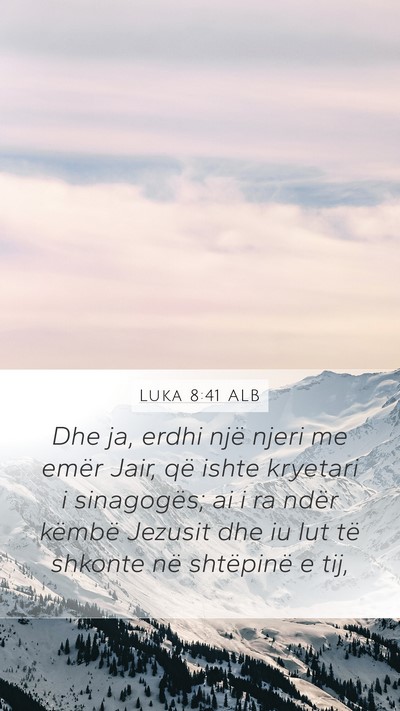 Luka 8:41 ALB Bible Verse Image