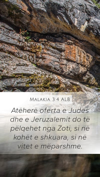 Malakia 3:4 ALB Bible Verse Image