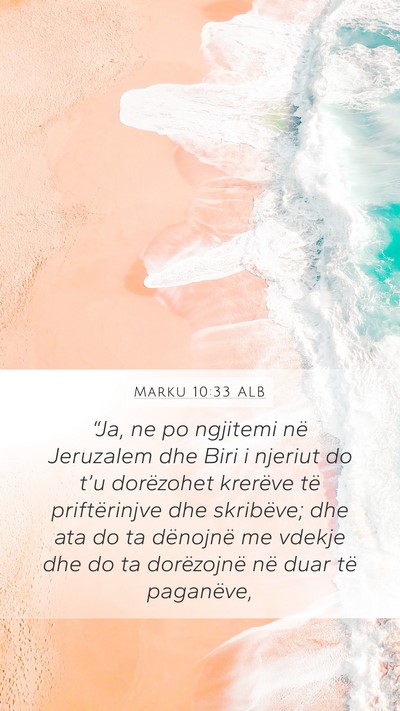 Marku 10:33 ALB Bible Verse Image