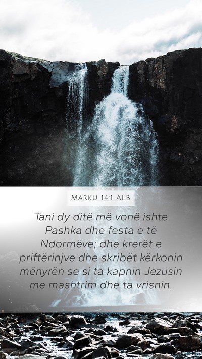 Marku 14:1 ALB Bible Verse Image