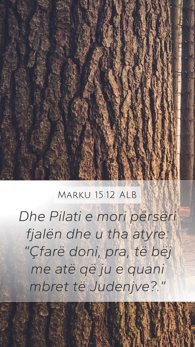 Marku 15:12 ALB Bible Verse Image