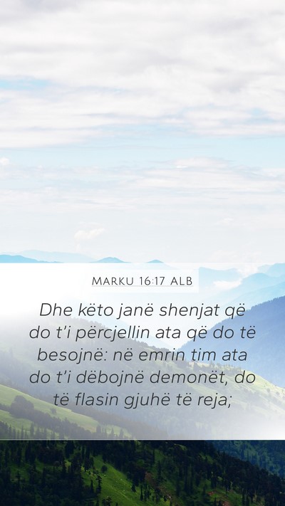 Marku 16:17 ALB Bible Verse Image