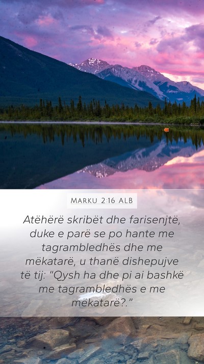 Marku 2:16 ALB Bible Verse Image