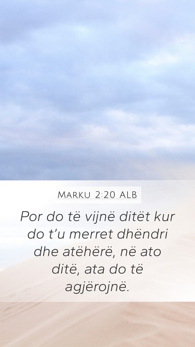 Marku 2:20 ALB Bible Verse Image