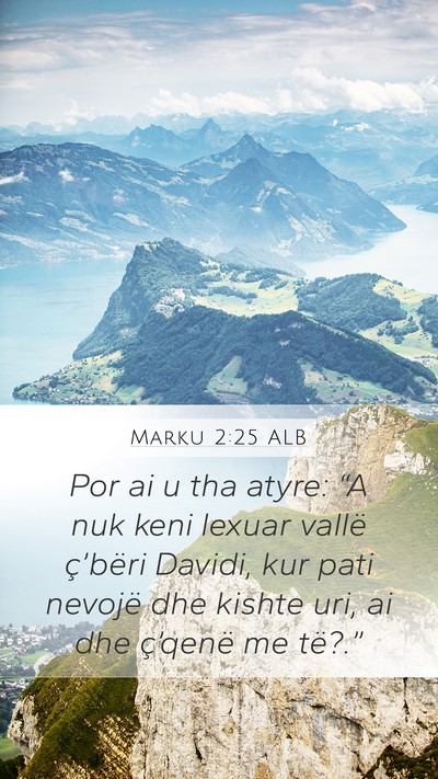 Marku 2:25 ALB Bible Verse Image