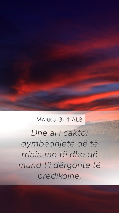 Marku 3:14 ALB Bible Verse Image