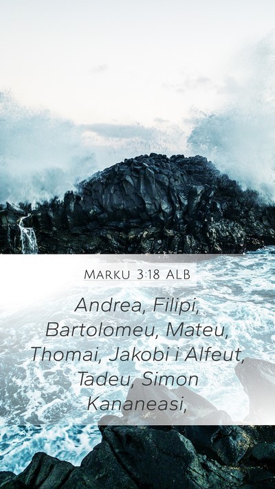 Marku 3:18 ALB Bible Verse Image