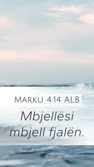 Marku 4:14 ALB Bible Verse Image