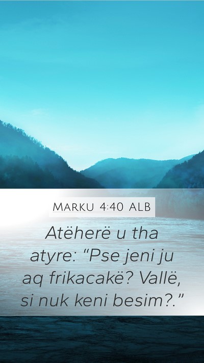 Marku 4:40 ALB Bible Verse Image