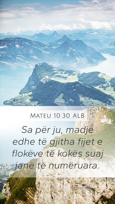 Mateu 10:30 ALB Bible Verse Image