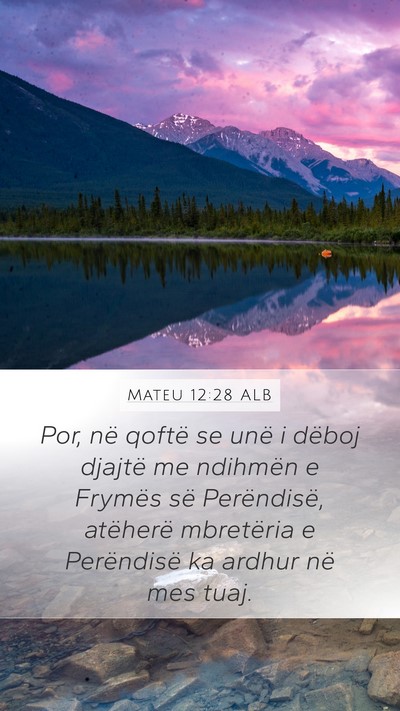 Mateu 12:28 ALB Bible Verse Image