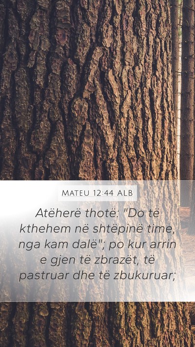Mateu 12:44 ALB Mobile Phone Wallpaper - Atëherë thotë: 