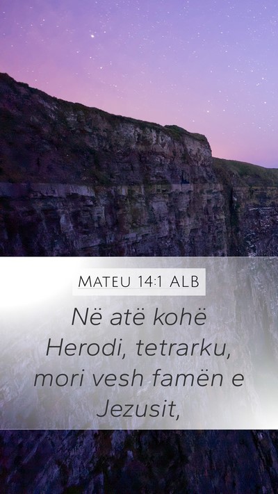 Mateu 14:1 ALB Bible Verse Image