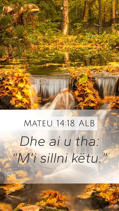 Mateu 14:18 ALB Bible Verse Image