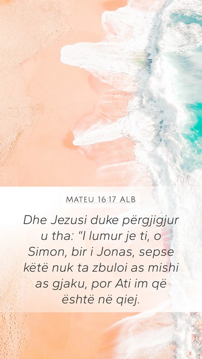 Mateu 16:17 ALB Bible Verse Image