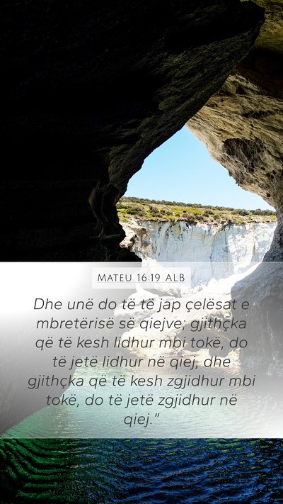 Mateu 16:19 ALB Bible Verse Image